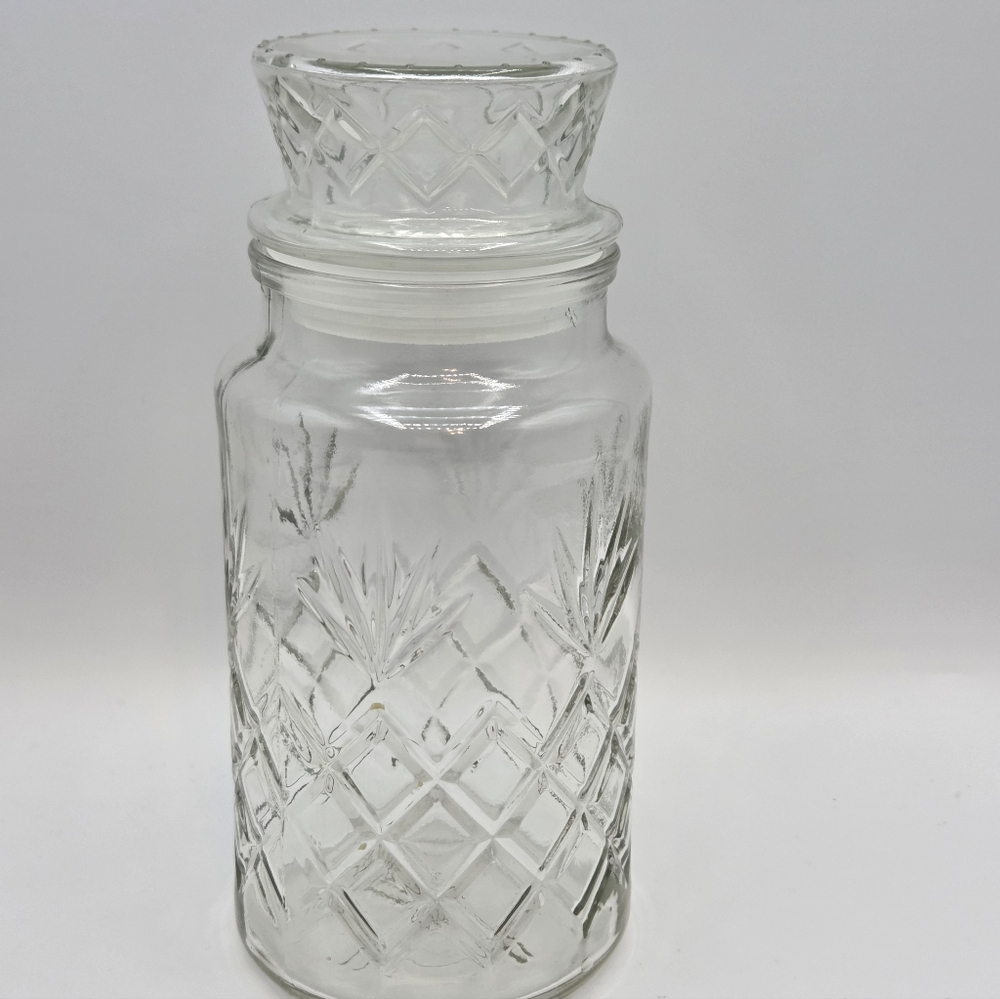 Vintage Anchor Hocking Mr. Peanut Canister Apothecary Jar